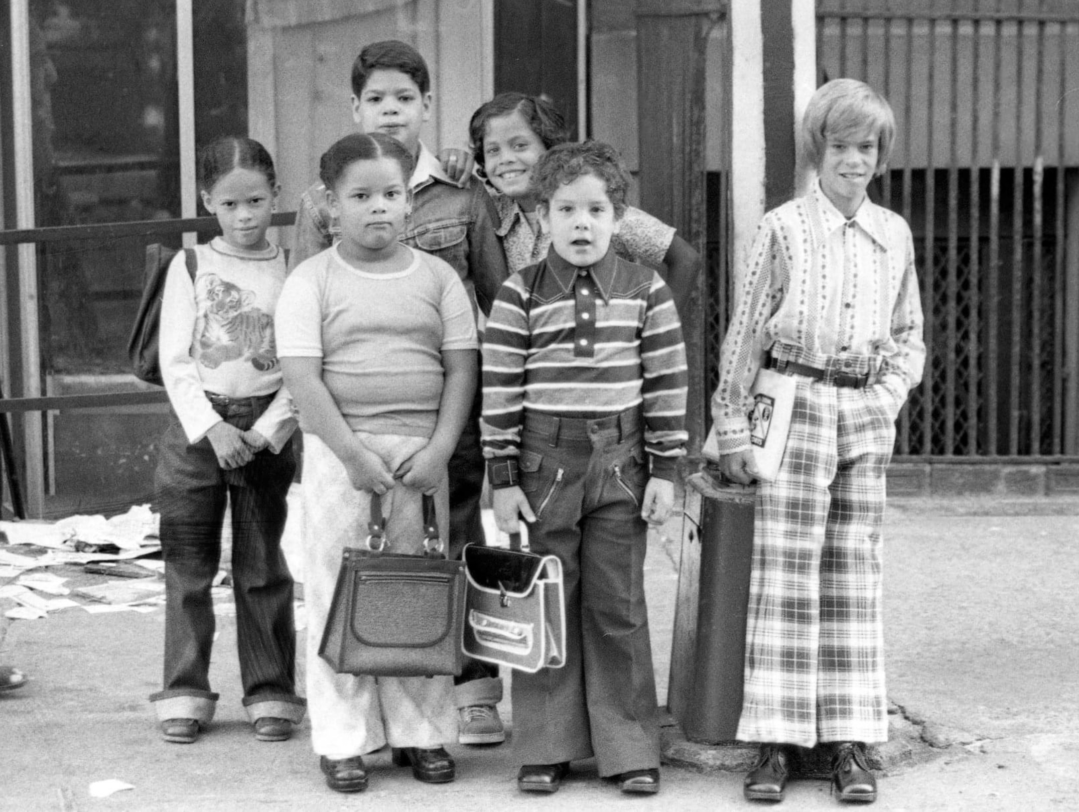 First Day of School on E 3rd St, NYC, September, 1976 